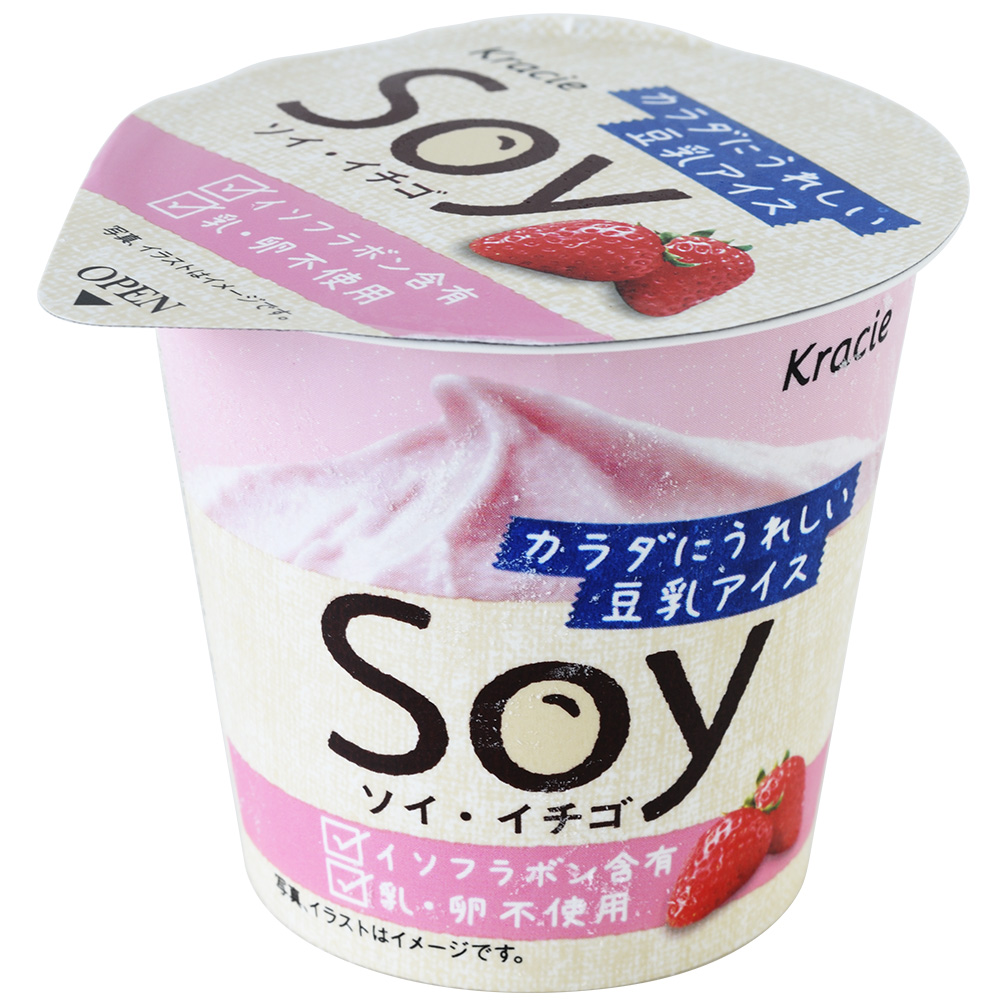【冷凍】豆乳アイス Soy イチゴ 105ml×6個入