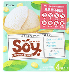 【冷凍】豆乳アイス・ソイ マルチ バニラ 60ml×4個入